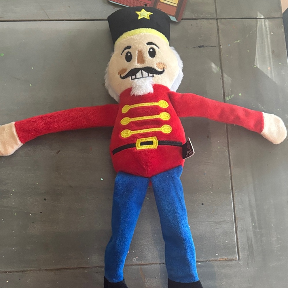 Nutcracker Dog Toy - Red and Blue